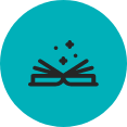 Illustration of an open book.
